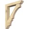 Ekena Millwork Balboa Slat Rough Sawn Bracket w/ Offset Brace, Douglas Fir, 6"W x 32"D x 38"H BKT0604X32X38BOA06RDF - alternate 1